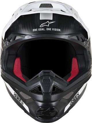 Alpinestars Supertech M10 Dyno Helmet-Matte Black White