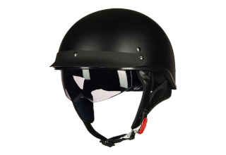 ILM Open Face Sun Visor Motorcycle Half Helmet