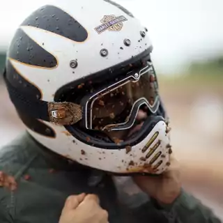 how to put goggles on helmet