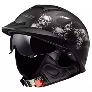 LS2 Helmets Rebellion Motorcycle Half Helmet