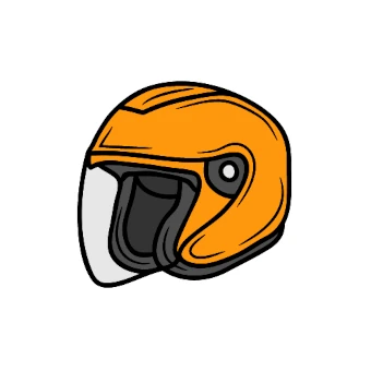 3,4 Motorcycle Helmet